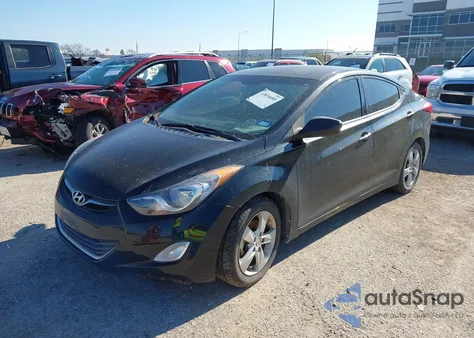 2013 Hyundai Elantra Gls from USA, damaged, VIN 5NPDH4AE7DH369555